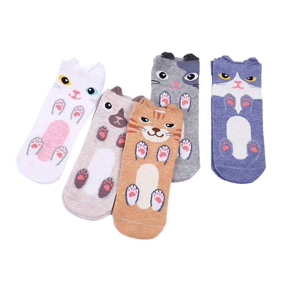 Chaussettes à motif chat – Image 6