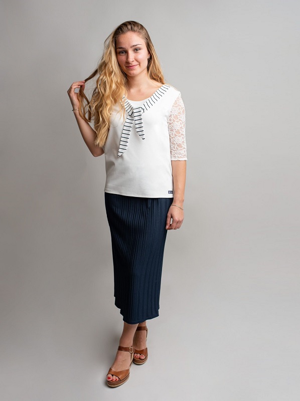 Tunique col rayé marin – Image 2