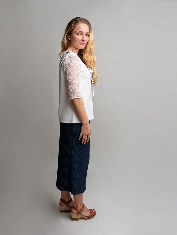 Tunique col rayé marin – Image 3