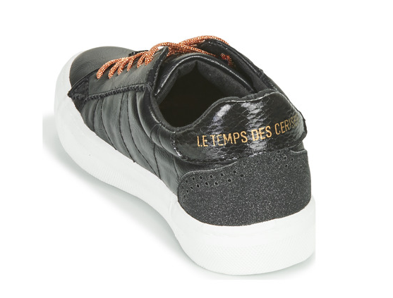 Le temps des cerises VIC basket coloris noir à semelle épaisse blanche – Image 5